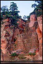 Da Fo (Grand Buddha) seen from the river. Leshan, Sichuan, China ( color)