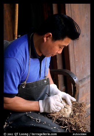 Craftman. Leshan, Sichuan, China (color)