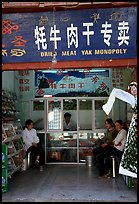 Store selling Yak meat. Lijiang, Yunnan, China ( color)