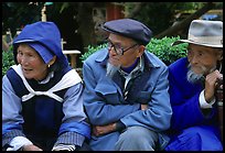Elder Naxi people. Lijiang, Yunnan, China ( color)