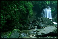 Waterfall between Qingyin and Hongchunping. Emei Shan, Sichuan, China ( color)