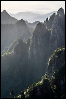 Stone pinnacles. Huangshan Mountain, China ( color)