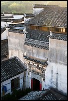 Historic house from above. Xidi Village, Anhui, China ( color)