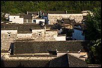 Ancient rooftops. Xidi Village, Anhui, China ( color)