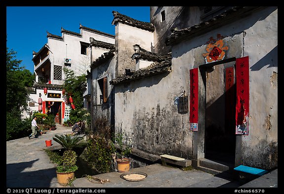 Village houses. Xidi Village, Anhui, China