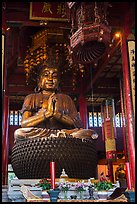 Large Buddha Statue, Jingci Temple. Hangzhou, China ( color)