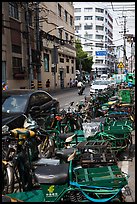 China Post motorbikes. Shanghai, China ( color)