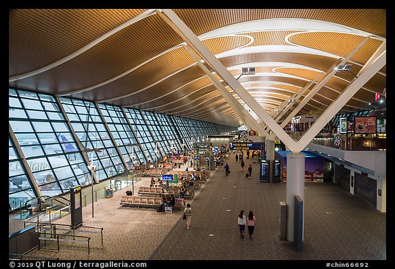 Terminal, Pudong Airport. Shanghai, China