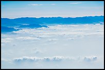 Aerial view of mountains above cloud layer. Taiwan ( color)