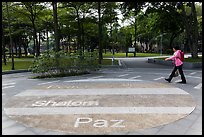 Multilingual peace word, 2-28 Peace Park. Taipei, Taiwan ( color)