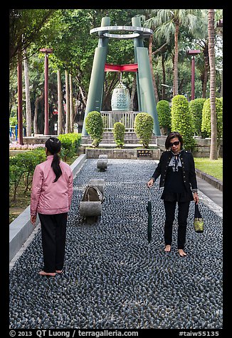Foot massage path, 2-28 Peace Park. Taipei, Taiwan (color)