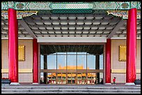 National Theater with reflections of National Concert Hall. Taipei, Taiwan ( color)