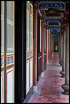 Gallery, West Side building, Confuscius Temple. Taipei, Taiwan (color)