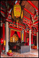 Chongsheng Shrine, Confuscius Temple. Taipei, Taiwan (color)