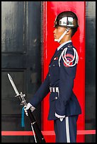 Guard, Martyrs Shrine. Taipei, Taiwan ( color)