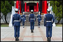 Changing of the guard ritual, Martyrs Shrine. Taipei, Taiwan ( color)