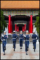 Changing of guards from Republic of China Military, Martyrs Shrine. Taipei, Taiwan ( color)
