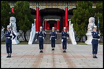 National Revolutionary Martyrs Shrine with honor guards in front. Taipei, Taiwan ( color)