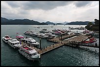 Shueishe Pier, afternoon. Sun Moon Lake, Taiwan (color)