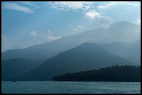Mountain ridges. Sun Moon Lake, Taiwan ( color)