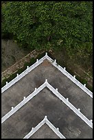 Corner of terraces seen from above, Tsen Pagoda. Sun Moon Lake, Taiwan (color)