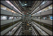 Inside of high rise building. Taipei, Taiwan ( color)