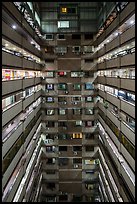 Atrium of high rise building. Taipei, Taiwan (color)
