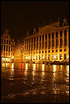 Grand Place at night. Brussels, Belgium ( color)
