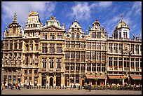 Baroque Guild houses, Grand Place. Brussels, Belgium ( color)