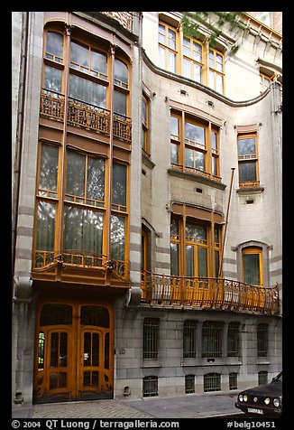 Hotel Solvay, an Art Nouveau masterpiece. Brussels, Belgium (color)