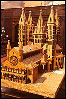 Model of Notre Dame Cathedral. Tournai, Belgium