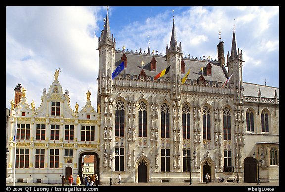 Stadhuis, Belgium's oldest town hall. Bruges, Belgium