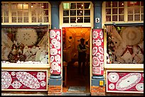 Lace store. Bruges, Belgium ( color)