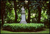 Statue in a park. Bruges, Belgium ( color)