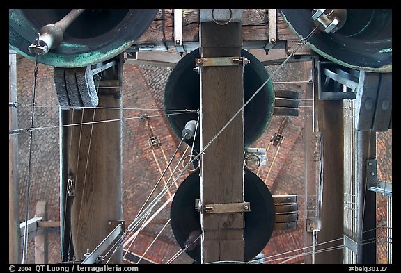 Bells of the Carillon, belfry. Bruges, Belgium