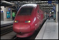 High speed train. Brussels, Belgium