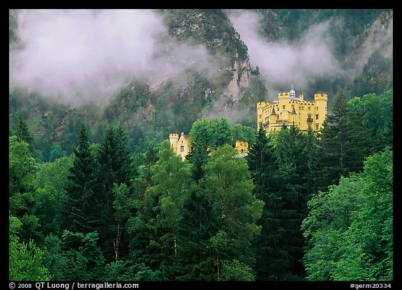 Hohenschwangau castle. Bavaria, Germany (color)
