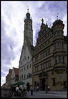 Rathaus. Rothenburg ob der Tauber, Bavaria, Germany (color)