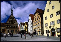 Marktplatz. Rothenburg ob der Tauber, Bavaria, Germany (color)