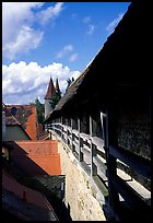 The well preserved ramparts. Rothenburg ob der Tauber, Bavaria, Germany ( color)