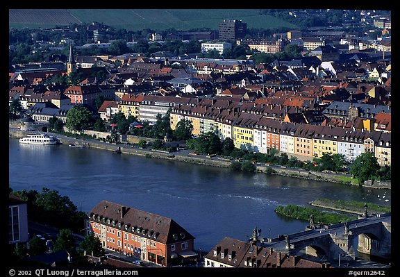 The Main River. Wurzburg, Bavaria, Germany