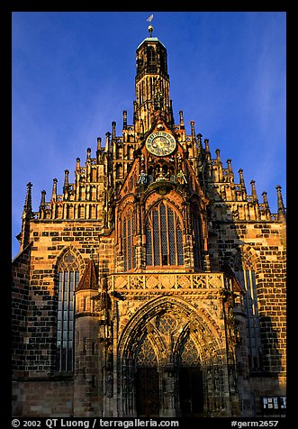 Liebfrauenkirche (church of Our Lady). Nurnberg, Bavaria, Germany (color)