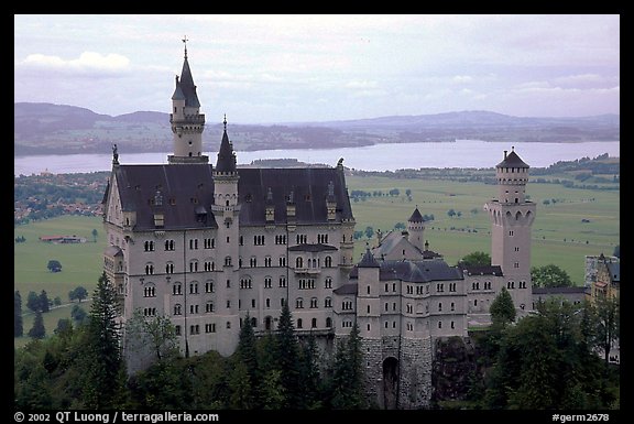 Neuschwanstein, one of the castles built for King Ludwig. Bavaria, Germany