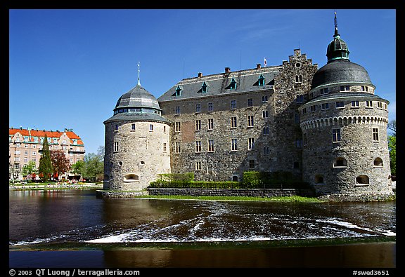 Orebro slott (castle) in Orebro. Central Sweden (color)