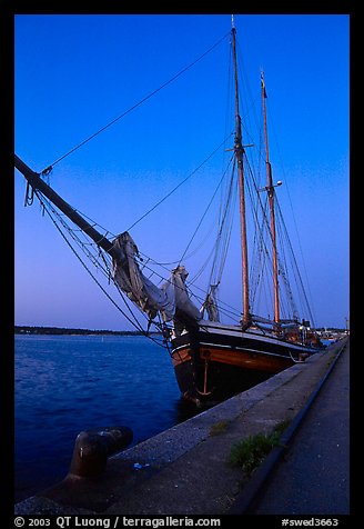Two-masted Sailboat, Vastervik. Gotaland, Sweden (color)