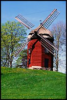 Windmill. Gotaland, Sweden (color)