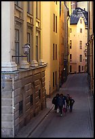 Narrow street of Gamla Stan. Stockholm, Sweden ( color)