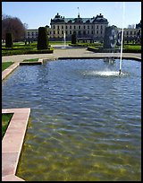 Basin in royal residence of Drottningholm. Sweden (color)