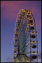 Tuileries Ferris wheel at sunset. Paris, France ( color)