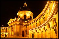 Institut de France at night. Quartier Latin, Paris, France
